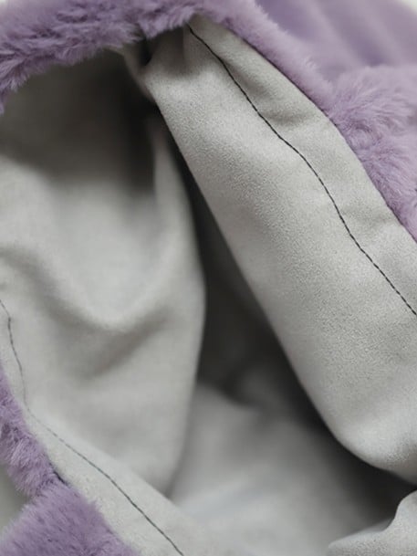 Sweet-Edgy Purple Bag Tote Lolita Cartoon Plush Print