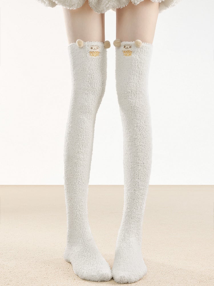 Over-the-Knee White 69cm Stockings