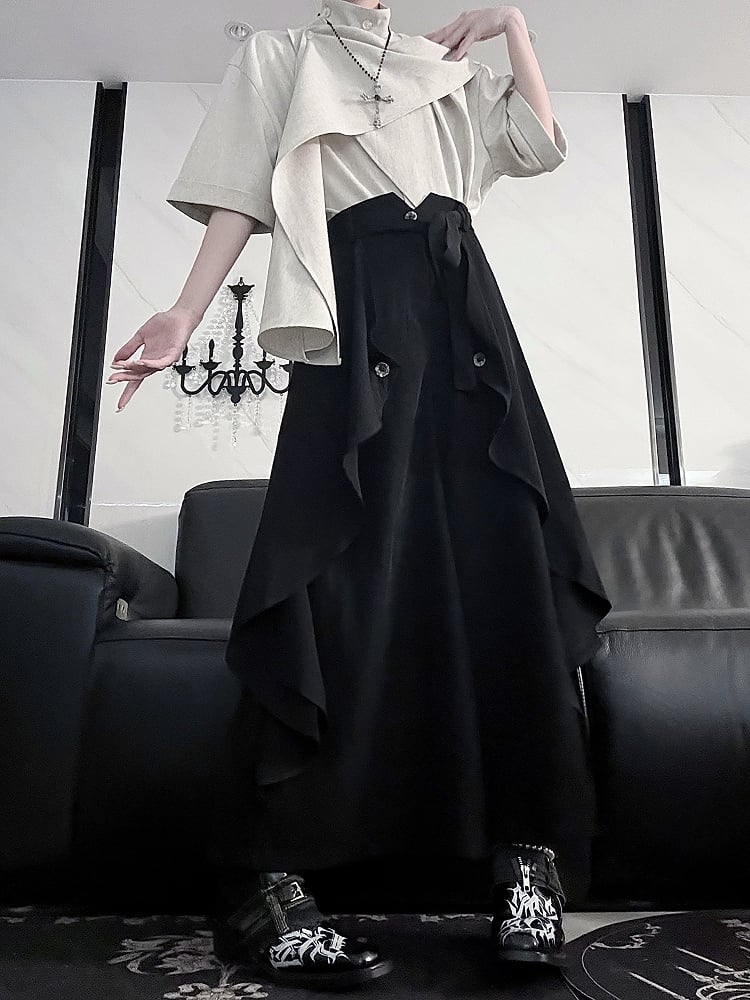 with Ouji Design Sleeve Green Short Scarf Light Lolita Top