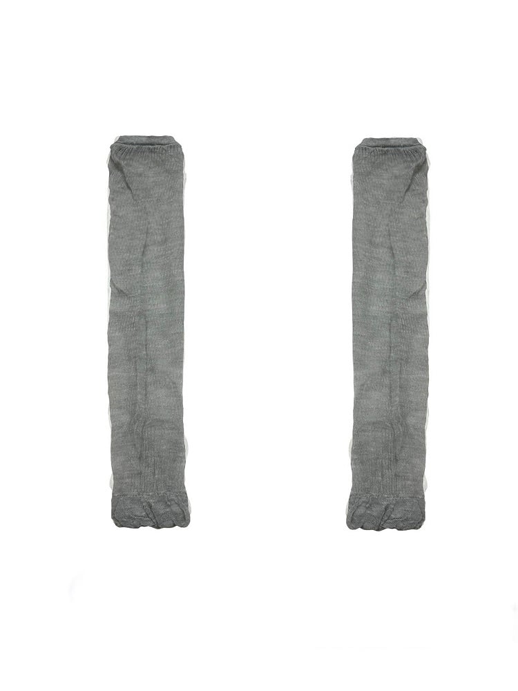 Semi-sheer Leg Sleeves Clearance-Gray