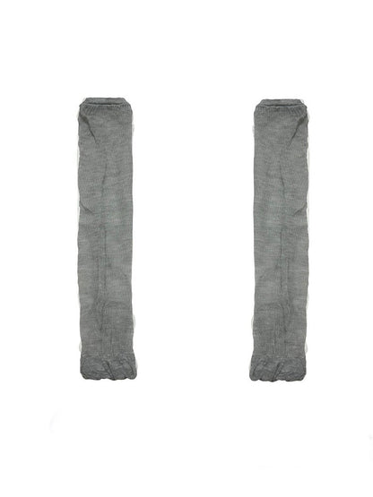 Semi-sheer Leg Sleeves Clearance-Gray