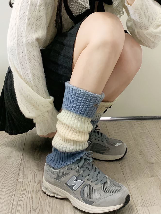 コーヒーY2Kニットレッグウォーマー