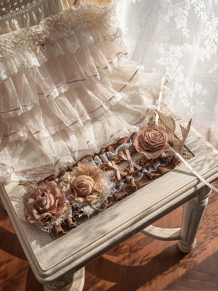 Coffee / Hairband Floral Purple