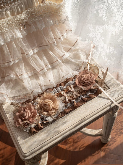 Coffee / Hairband Floral Purple