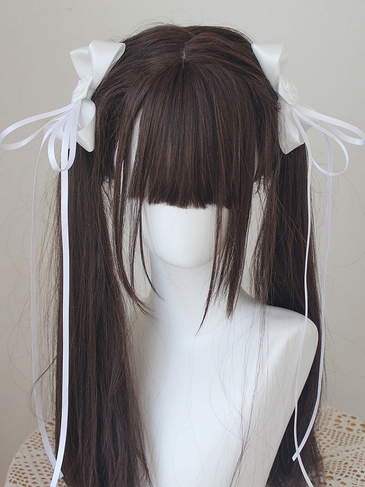 Bowknot Details Roses Design Hair Clips