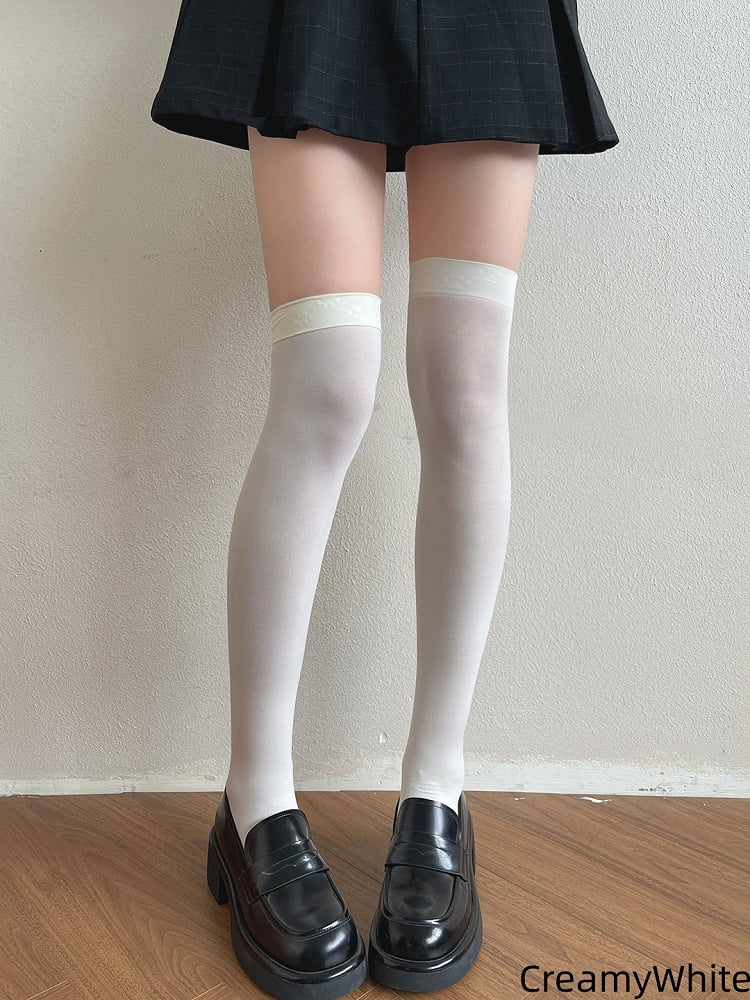 Slimming 3 Pattern Anti-Slip Kitty Colors Paw Stockings