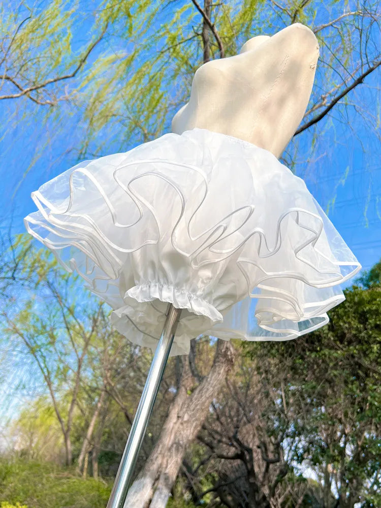30 cm für 55–85 cm Größe Futter weiß Petticoat Taille Lolita Clearance-Free Bloomers