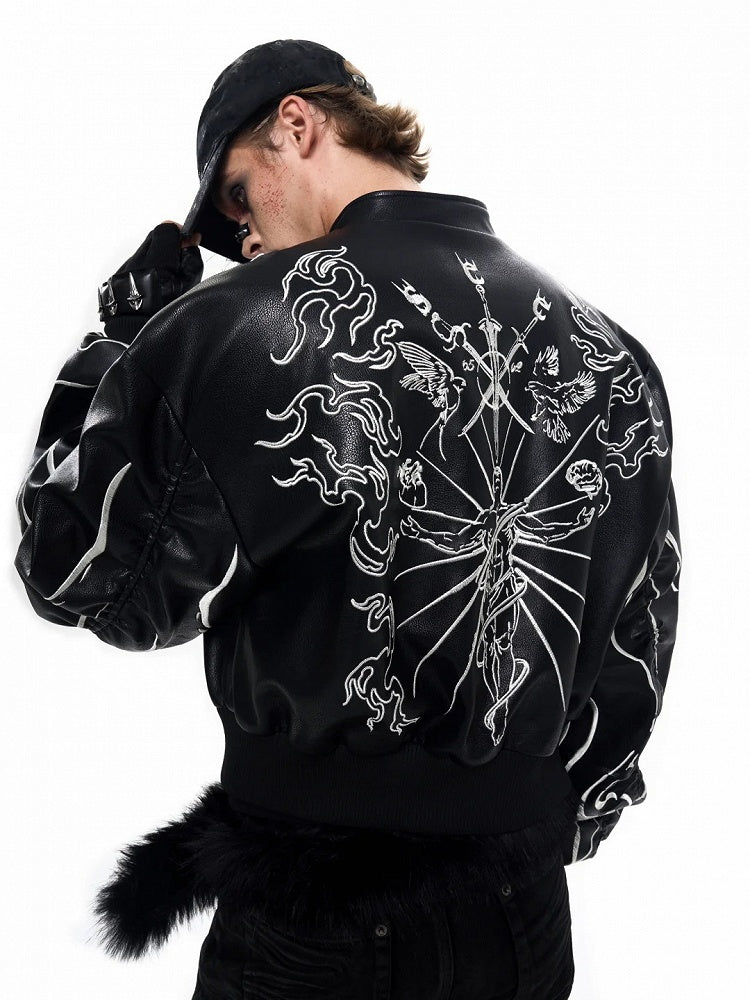 Jacket Closure Black Short Zip Neck Mock Unisex with