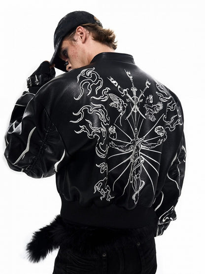 Jacket Closure Black Short Zip Neck Mock Unisex with