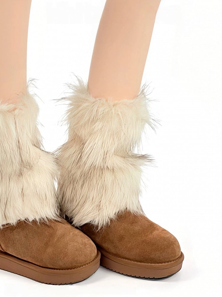 Available) Fur Lengths Faux Warmers Layered Leg (2