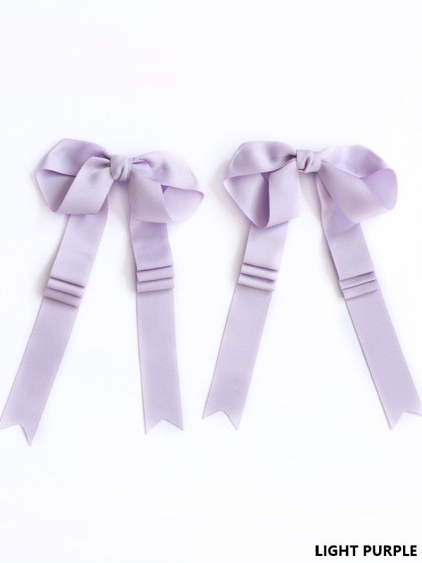 18 Long Ribbon Satin Lolita Options Bowknot Hairclip Color