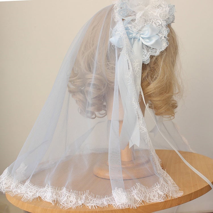 8-Color Head Veil Lace Elegant