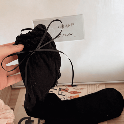 Bowknot Calf Color Details 6 Options Socks