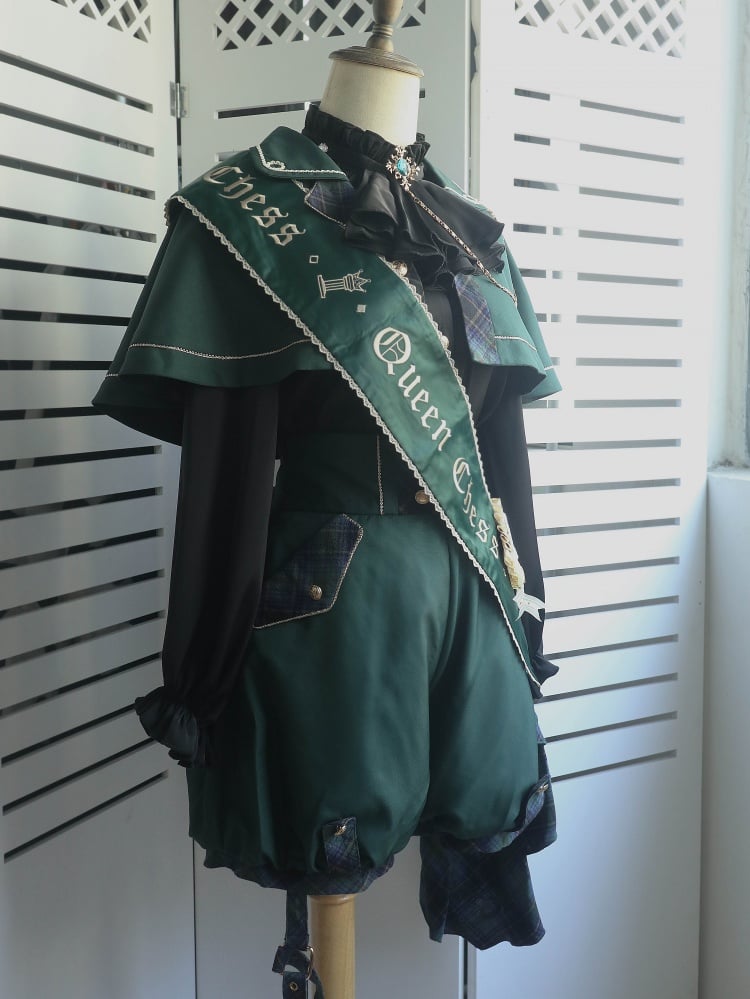 スリザリン 緑王子 ロリータ セット ケープ + ハイウエスト ショーツ