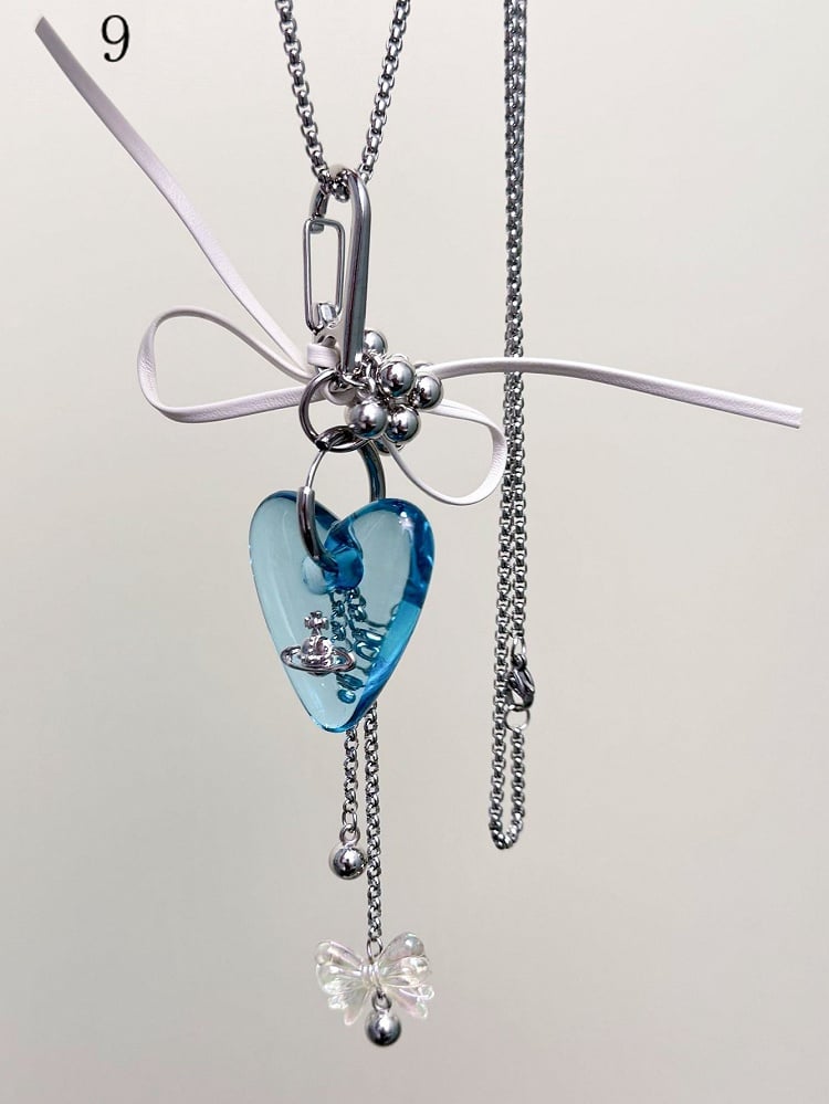 11 ネックレス ハート Y2K オプション ペンダント