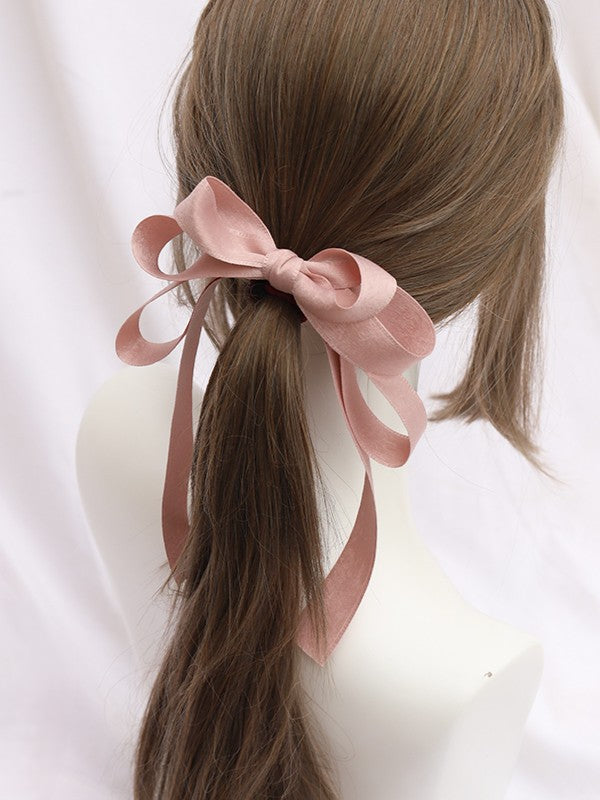 Satin Color Large Tie 11 Hair Lolita Bowknot Options