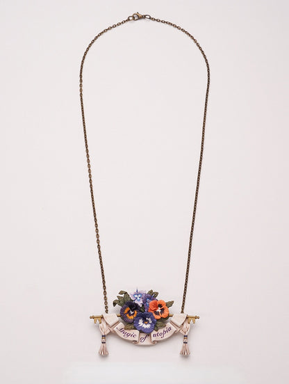 Pansy Pendant Lolita Necklace