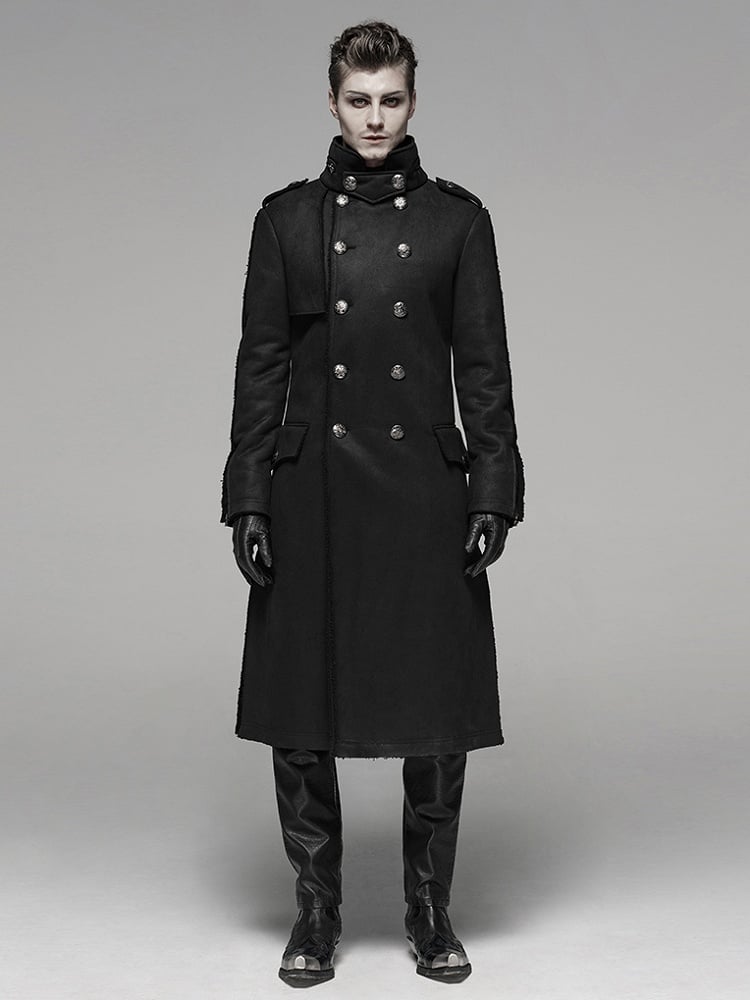 Jacket Men's Length Medium Military Black Style