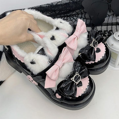 and Shoes Platform Pink Sweet Black Mid-heel Lolita