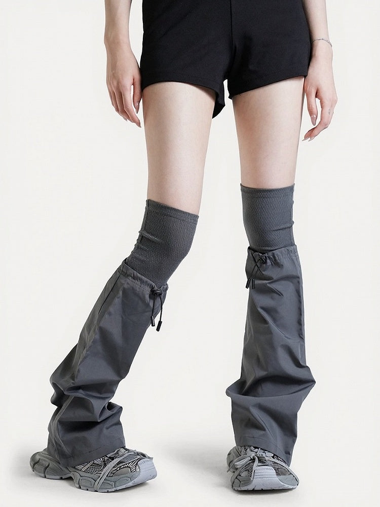 Punk Style Over-the-Knee Gray Leg Warmers - ModaSwings