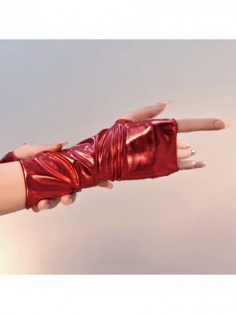 Cyberpunk Futuristic Fingerless Gloves - Mr. Cat