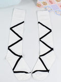 Crisscross-Band Calf Socks