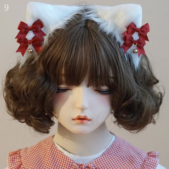 Cat Hairclips Bowknot Ear Options 11 Details