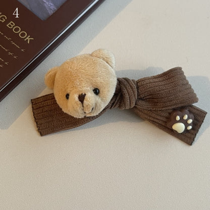 Design Options 5 Bären Haarspangen Braun