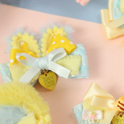 Bowknot Hairclip Cute Lolita Sweet Options Bear 5 Type