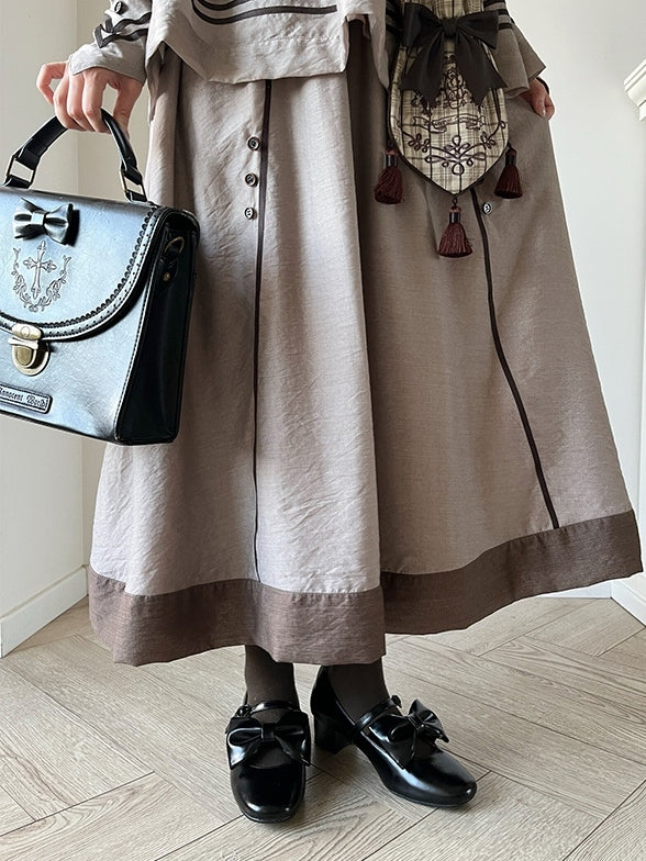 Mid Lolita PU Herz mit Details aus Leder Schwarze Schleife Verzierter Verschluss Edle Heels