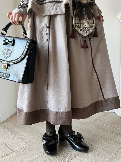 Mid Lolita PU Herz mit Details aus Leder Schwarze Schleife Verzierter Verschluss Edle Heels