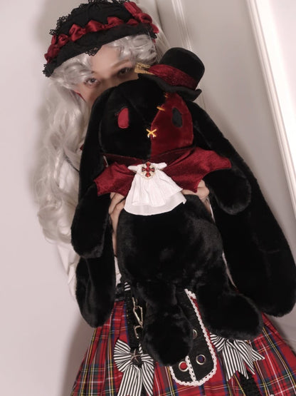 ヴァンパイアバニードラキュラゴシックバッグ ブラック＆レッド