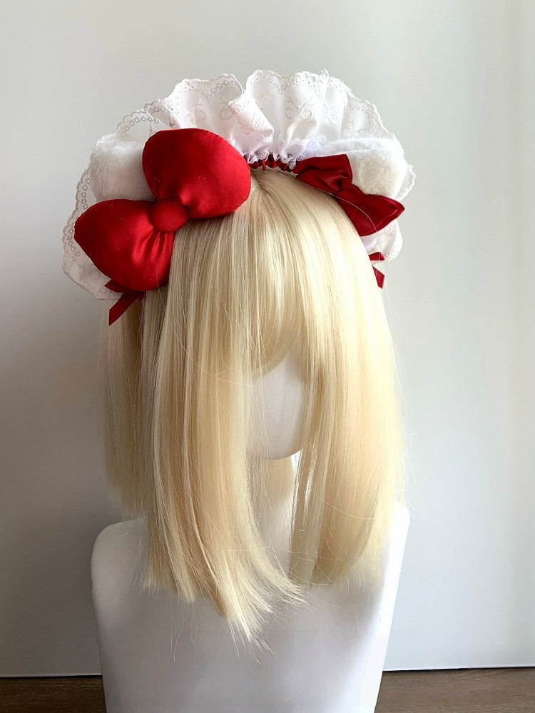 Options Cute Lolita Bowknot - 3 Kitty Ears Available Color Sweet Maid KC Plush