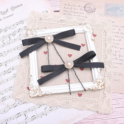 Bowknot Hair 6 Pearl Kei Clip Color Jirai Options