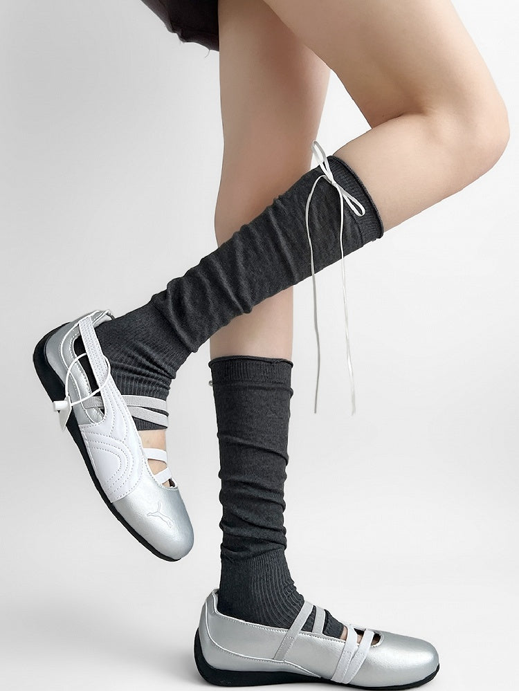 Bowknot Sleeves Self-tie Color 7 Options Leg