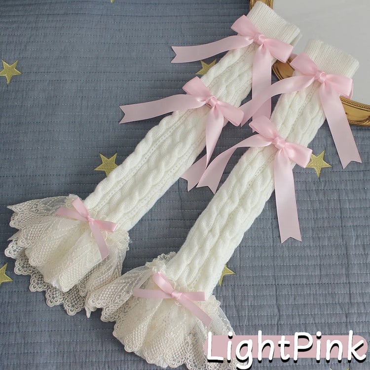 Knit Lace Winter 13-Color Cuffs Long Wrist