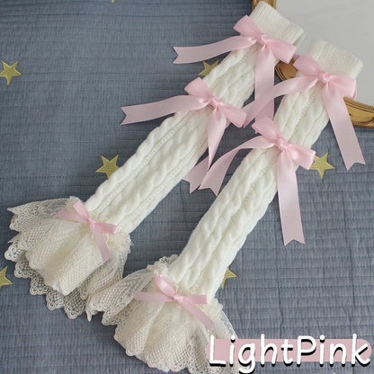 Knit Lace Winter 13-Color Cuffs Long Wrist