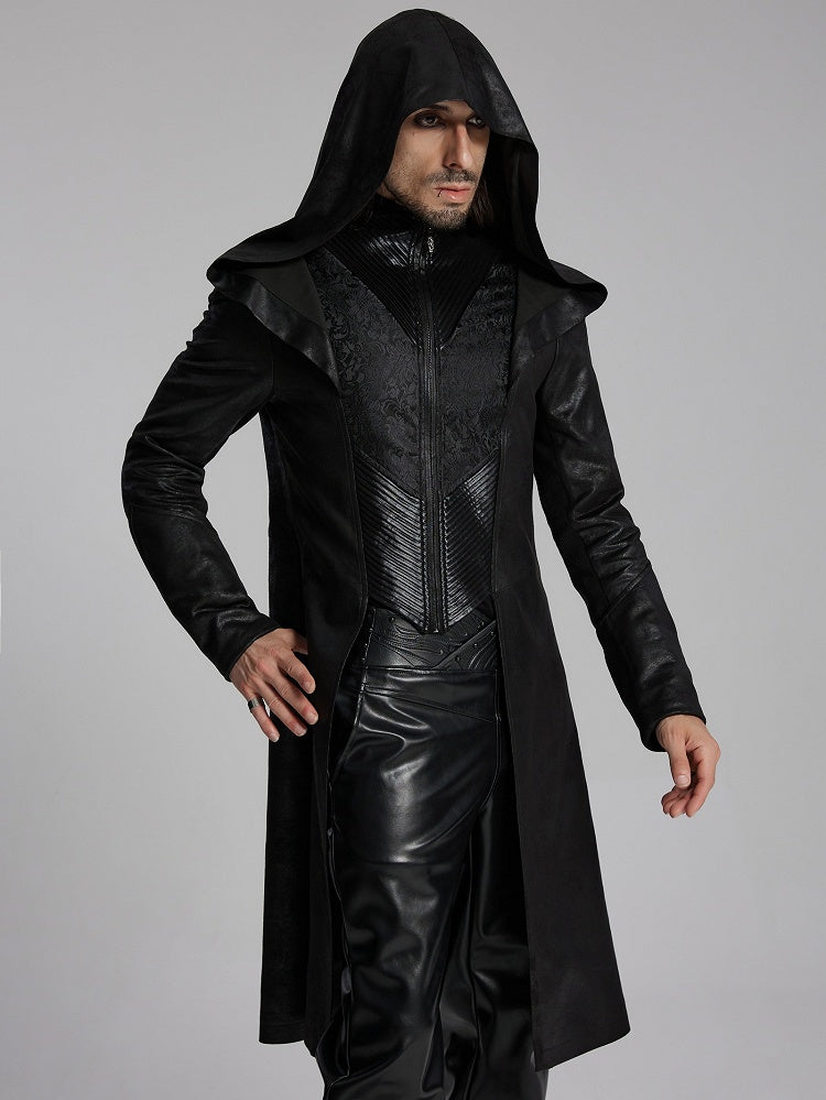 Black Men's Gothic Wizard Jacket