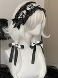 Verziert Bowknot Bat Strass Flügel Krawatten Schwarz/Weiß/Rosa Design Haar