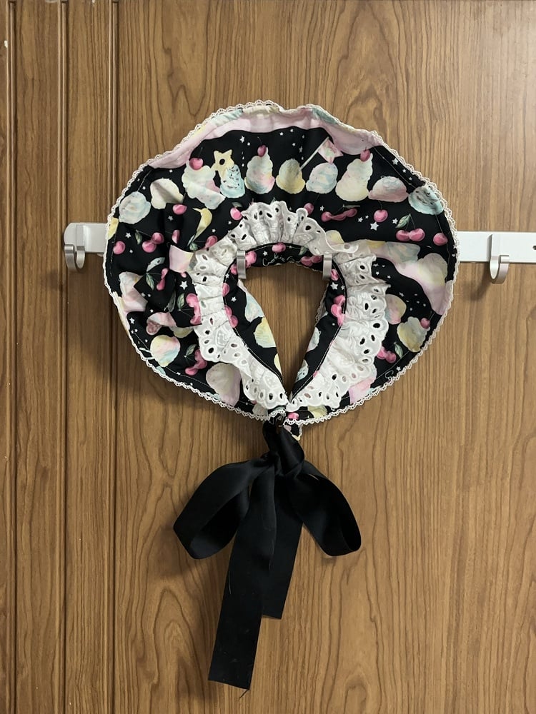 Purple Pink Blue / Black Yellow Green Bonnet