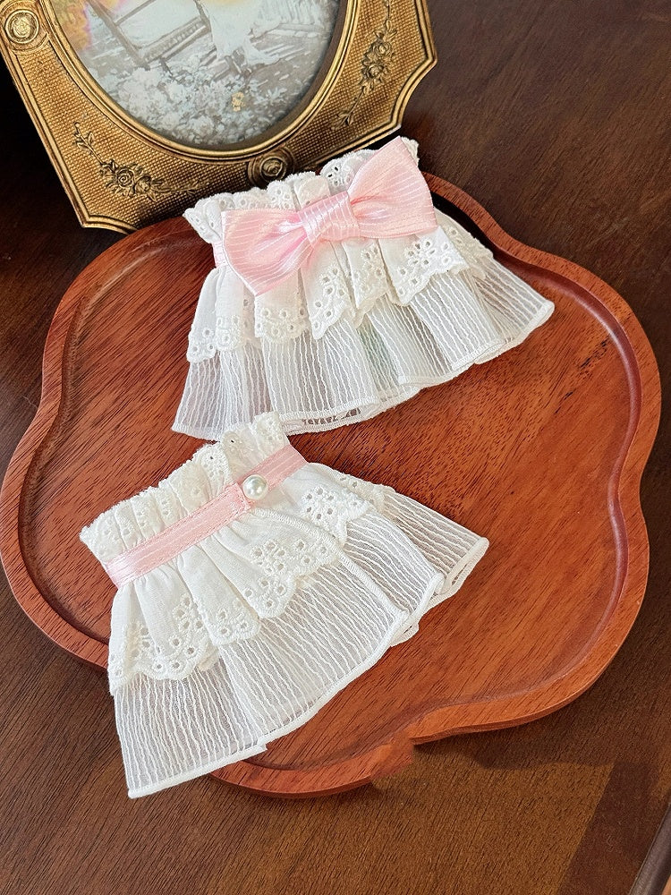 Bowknot Rote Manschetten / Handgelenk Rosa Schwarz Blau