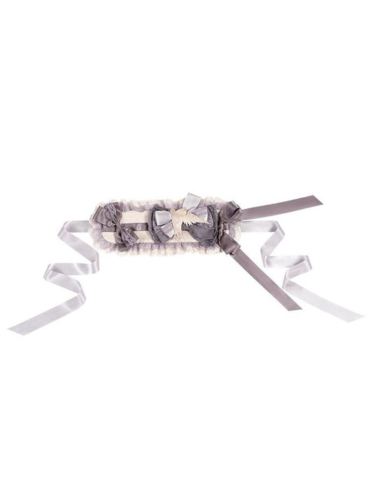 Lilac Satin Bow Hair Accessory - Yimu Walnut