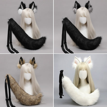 Faux Cute Wolf Fur Colors 3 Lolita Tail