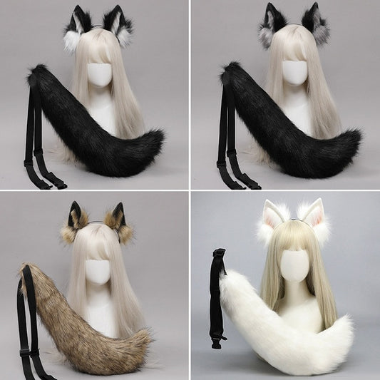 Faux Cute Wolf Fur Colors 3 Lolita Tail