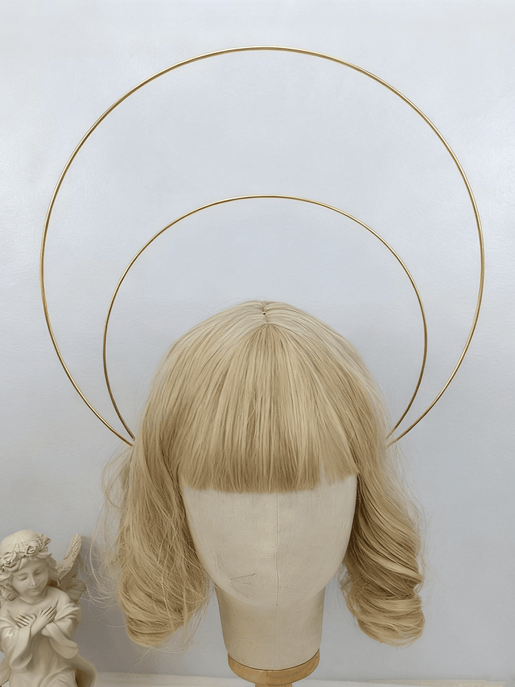 Double KC Halo Large Metal Golden/Black