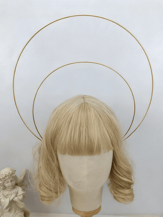 Double KC Halo Large Metal Golden/Black