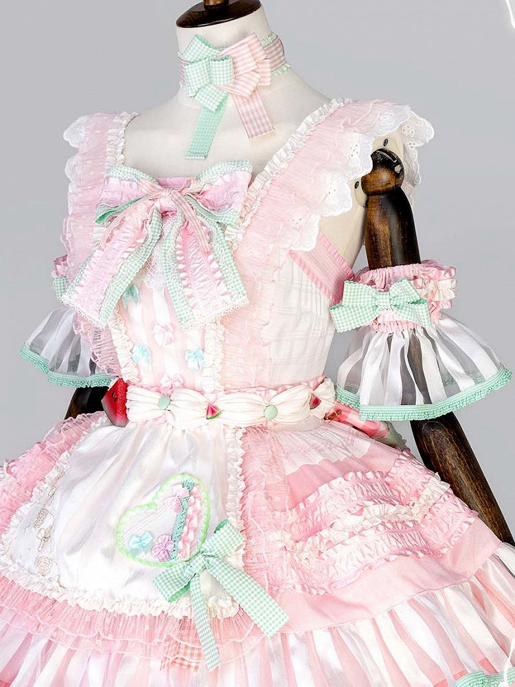 Sleeves Bowknot Puff