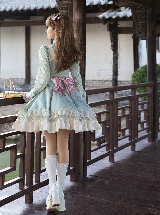 Mädchenkleid Schleife Chinesisch Süß