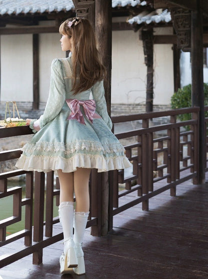 Mädchenkleid Schleife Chinesisch Süß