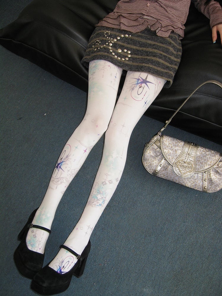 Sky Pantyhose Starry Print